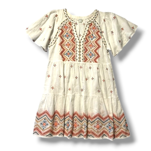 LIKE NEW Sundance Catalog 100% Cotton Embroidered “Chariya Coverup”, Size Large - Picture 2 of 6